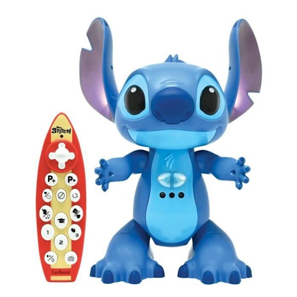 Lexibook - Bilingual and interactive remote-controlled Stitch robot, with the real voice of Stitch