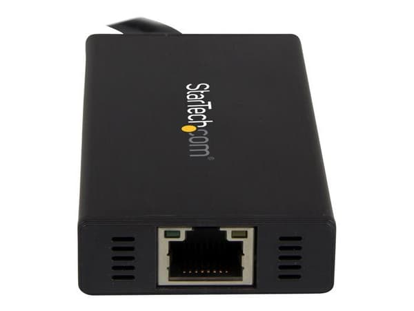 USB 3.0 - STARTECH - ST3300GU3B - 3 liitintä - Gigabit Ethernet - Alumiini