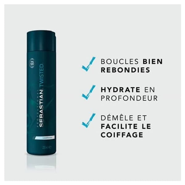 Sebastian Professional Twisted Conditioner til krøllet hår 250ml Blå