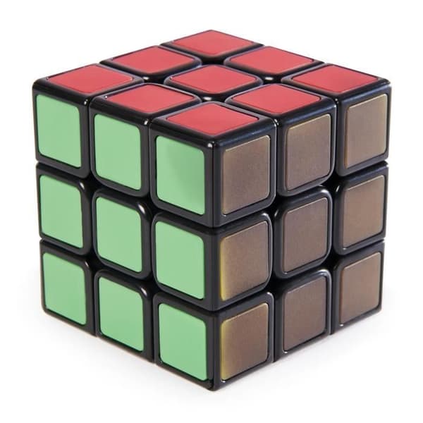 Rubiks Terning 3x3 Phantom - Farver Afsløret af Håndvarme - SPIN MASTER - Fra 8 år Sort, rød og blå