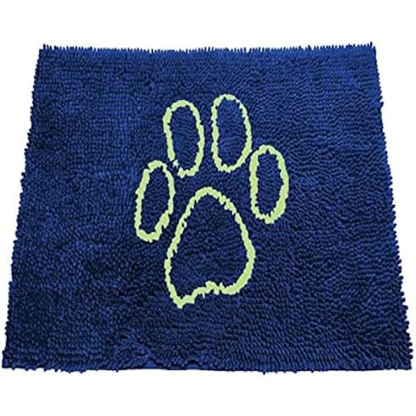 Ovimatto - DOG GONE SMART - Dirty Dog - Konepestävä - Mikrokuitu - Absorptio 3000 GSM marinblå