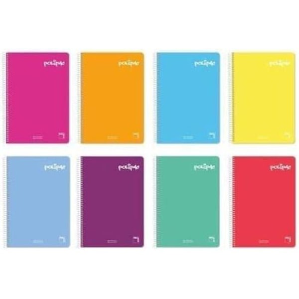 Notesbog - PACSA - Polipac - Flerfarvet - 80 paneler - A4-format (21x29,7 cm) - Blandet Flerfärgad