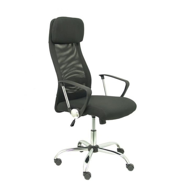 Ergonomisk styrestol - PIQUERAS Y CRESPO - Esteras - Åndbart mesh - Højdejusterbar - Sort Svart