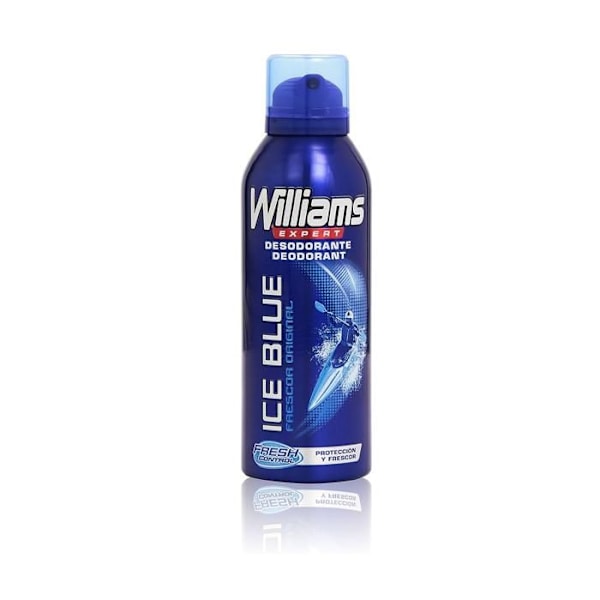 Deodorantti - WILLIAMS - ICE BLUE - 200ml - Sekoitettu - Pitkäkestoinen raikkaus