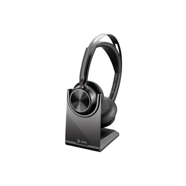 HP Poly Voyager Focus 2 Bluetooth Stereo Over-ear Headset Black Noise Cancelling Headset Computer