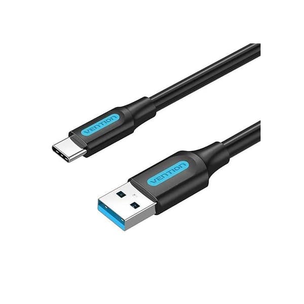 USB-C - USB 3.0 - Vention - 60W - 1m - Musta - Uros/Uros - Malli CODHF