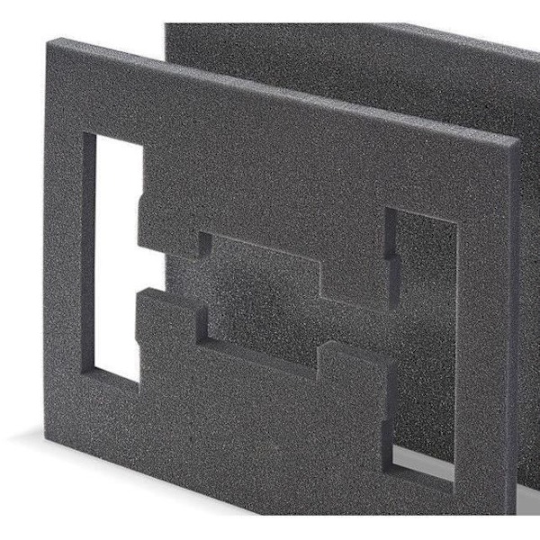 Vaahdotettu insertti - TOOD - 2 kappaletta - Ammattimainen lahjapakkaus - Pinottava - 40x30x4 cm svart