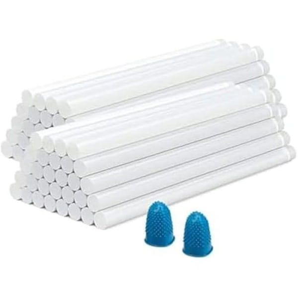 Smältlimstift - FERRESTOCK - Paket om 60 - D,7 mm - Längd 200 mm - Stark vidhäftningsförmåga Transparent