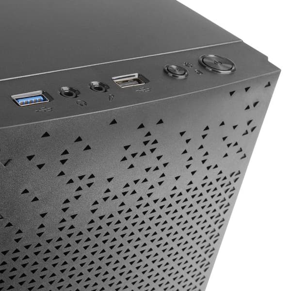 TACENS ANIMA AC6, Compact Micro ATX PC-taske, Front Mesh Cooling, USB 3.0, Sort
