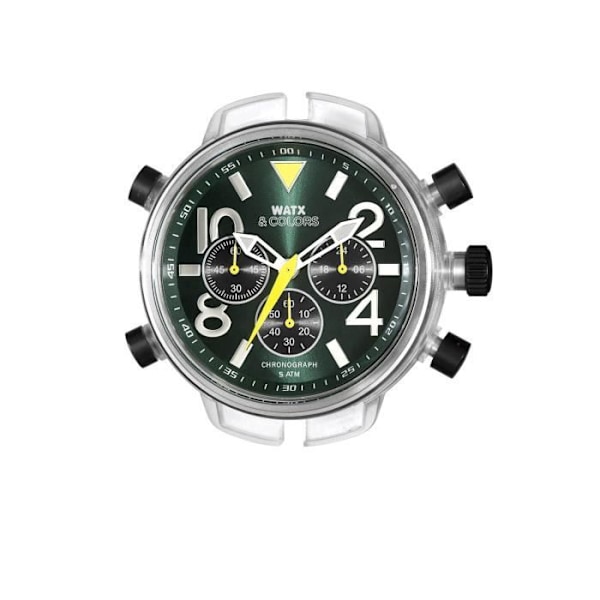 Kello - WATX&COLORS - XXL CHRONO RWA4748 - Vihreä - Kvarts - Urheilu Grågrön