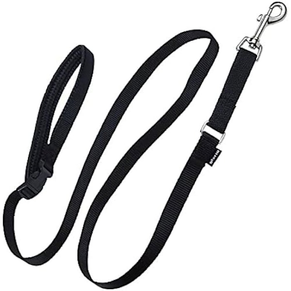 Pet Sports bælte - GLORIA - Justerbar - Holdbar nylon - Til mellemstore og store hunde svart