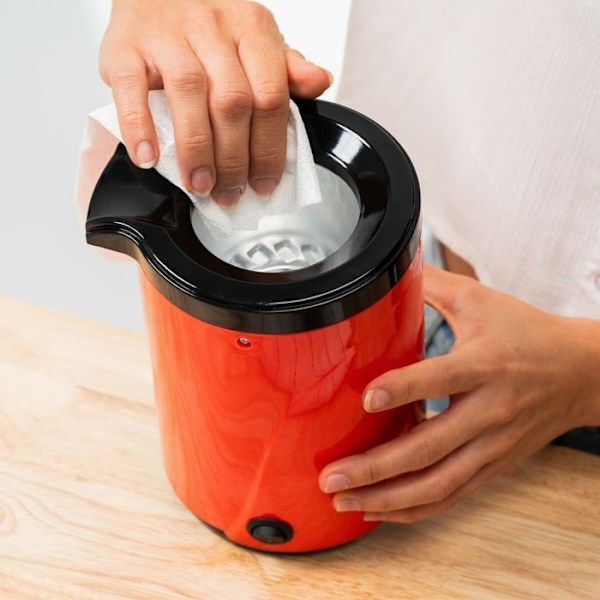 Popcorn-kone - InnovaGoods - Popmar - 1200 W - Kuuma ilma - Kompakt ja kevyt muotoilu röd/svart/transparent