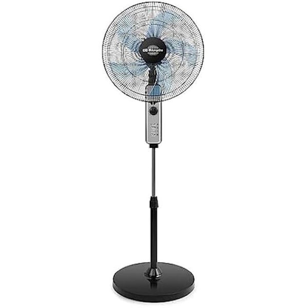 Pystytuulettaja - ORBEGOZO - Sf 1046 - 45 cm - Valkoinen ja punainen - Jalustalla Vitt och rött