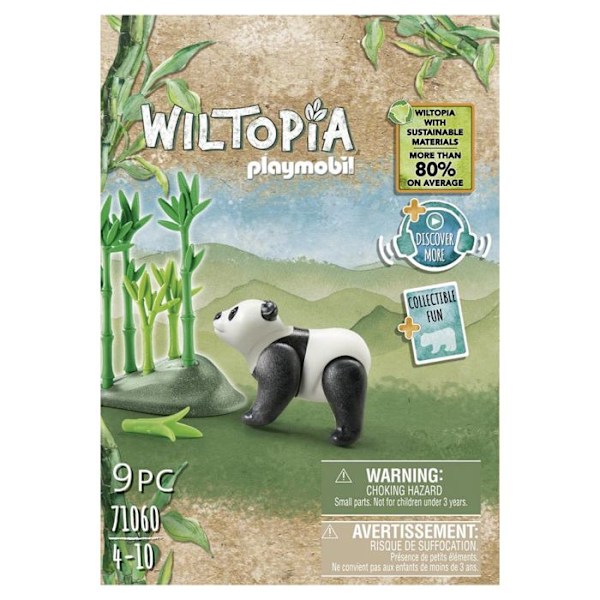Rakennuspelit - PLAYMOBIL - PANDA WILTOPIA - Sekalaiset materiaalit - Ikä 4 vuotta - Monivärinen Flerfärgad