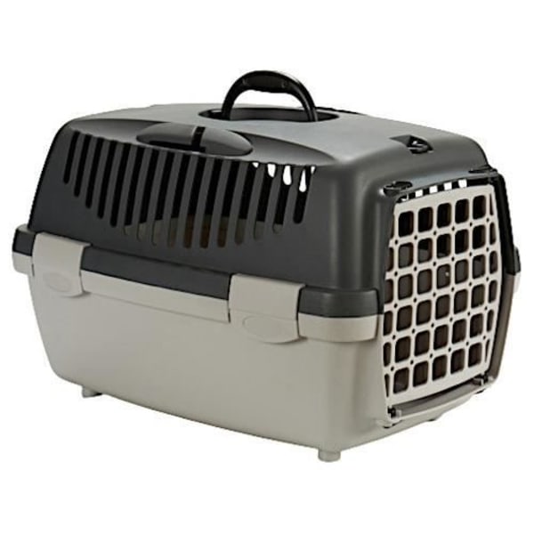 Stefanplast katt/hund transportlåda 47 x 33 x 30 cm grå