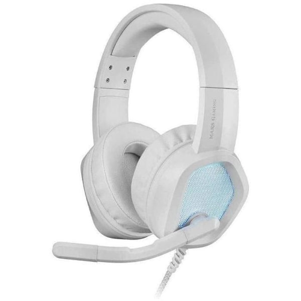 Pelaajan kuulokkeet - Mars Gaming - MH320 - RGB Flow - Melunvaimennusmikrofoni - Ergonominen mukavuus Vit