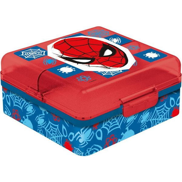 Tataway Kuljetusajoneuvo Muovinen Lasten Marvel Spiderman Punainen Voileipälaatikko useilla Osastoilla