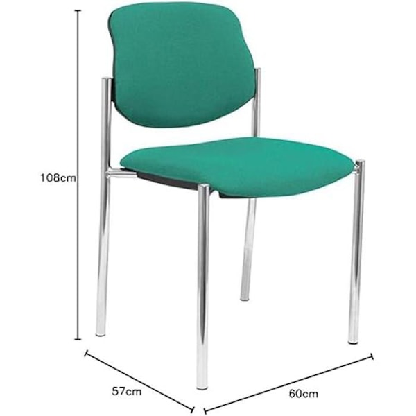 PIQUERAS Y CRESPO ergonomisk sæde - model 27CRBALI456 - Grøn - uden arme - fast mekanisme Grön