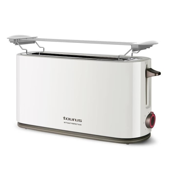 Taurus MyToast Perfect Bun 1000W brödrost, extra lång öppning, 7 nivåer, 3 funktioner, avfrostningsfunktion