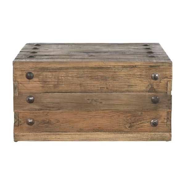 Brunt soffbord i orientalisk stil återvunnet trä, furu 78 cm