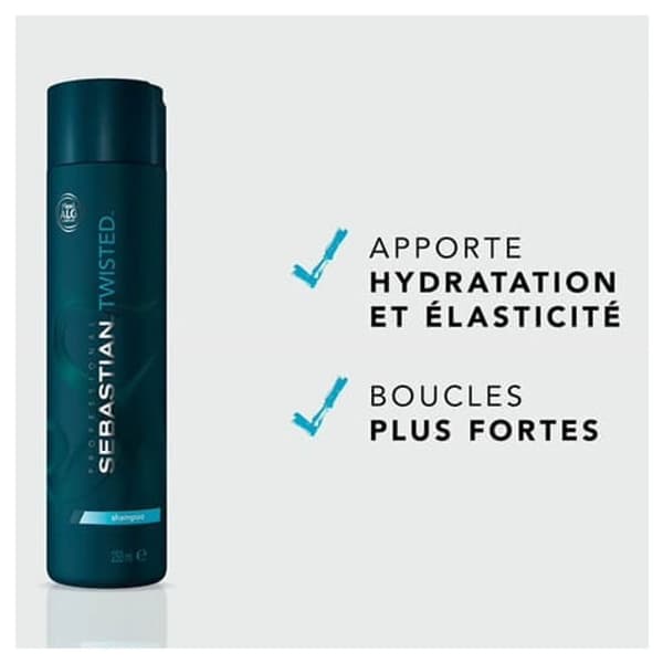 Sebastian Twisted Shampoo 250ml - krøllet hårshampoo