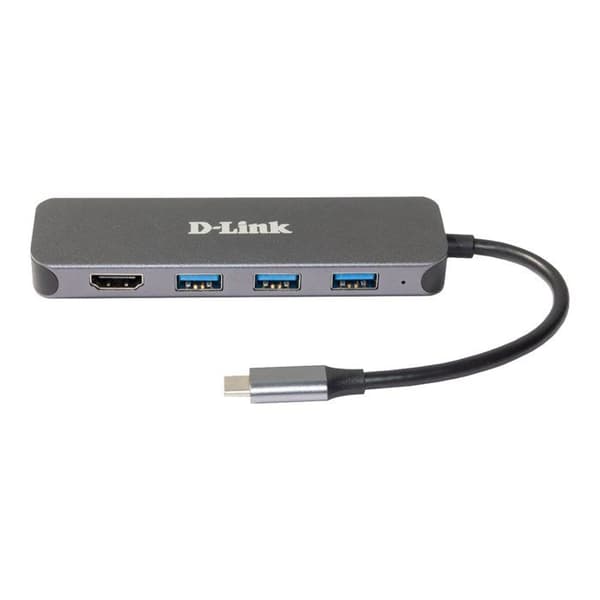 USB-hubi - D-Link - DUB-2333 - USB-C - HDMI - 3 porttia USB 3.2