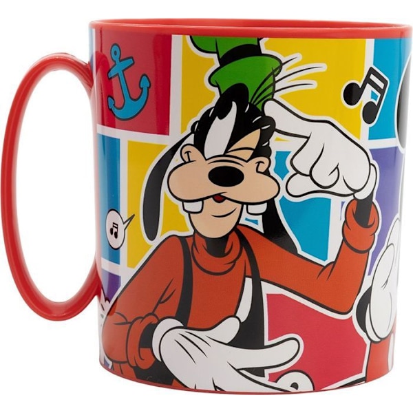 Mugg - Tataway - Disney Mickey Mouse - Plast - 350 ml - Mikrovågsugnssäker Röd