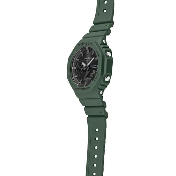 Klocka - Casio - GA-B2100-3AER - Analog/Digital - Grön plastrem - 20 bar Grön