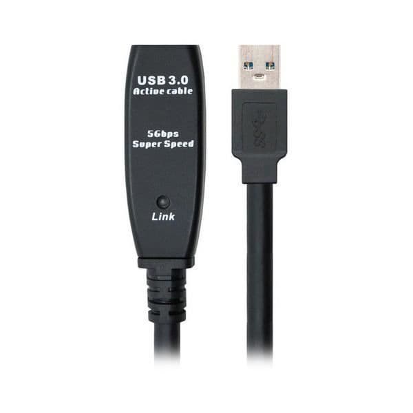 USB forlængerkabel NANOCABLE 10.01.031 Sort - - - NANOCABLE