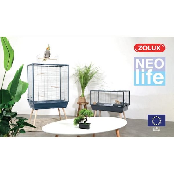 Liten nätbur för gnagare på ben NeoLife 80 - Zolux Blå
