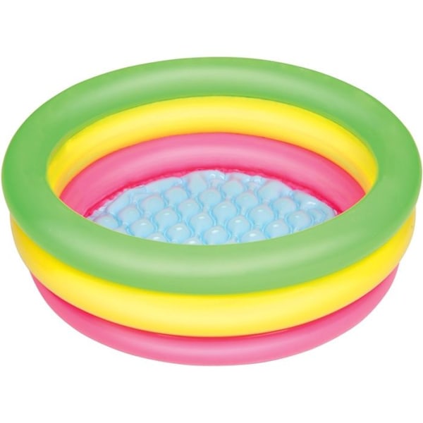 BESTWAY Rainbow oppustelig pool med 3 rør - Ø 70 x 24 cm