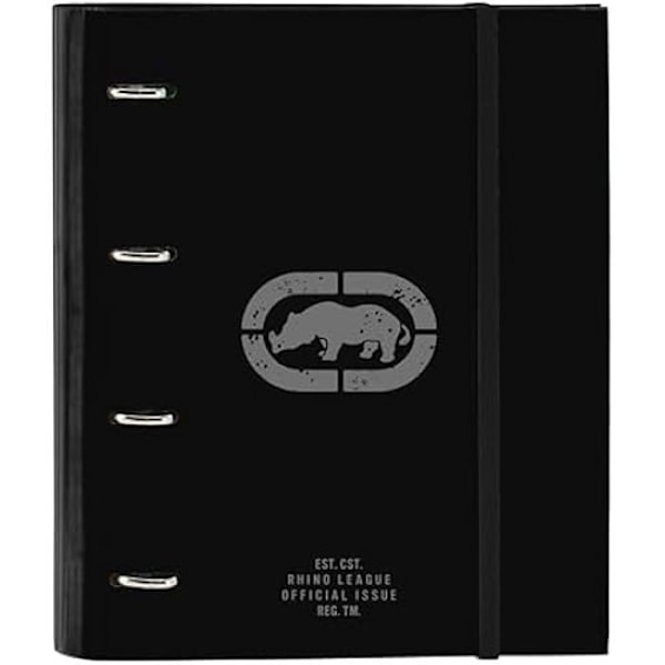 Safta ECKO UNLTD. RHINO 4-ringspärm 35 cm med 100 A4-ark, idealisk för barn i olika åldrar, bekväm och