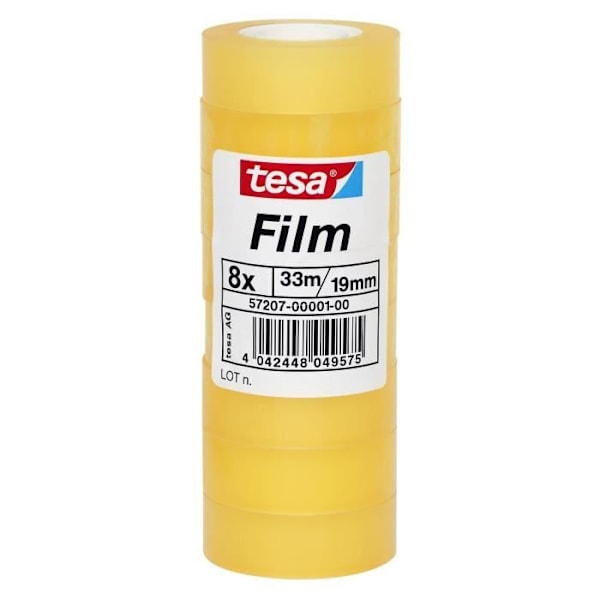 Tape - TESA - tesafilm® standard - 33mm x 19mm - Usynlig - Multifunktionel