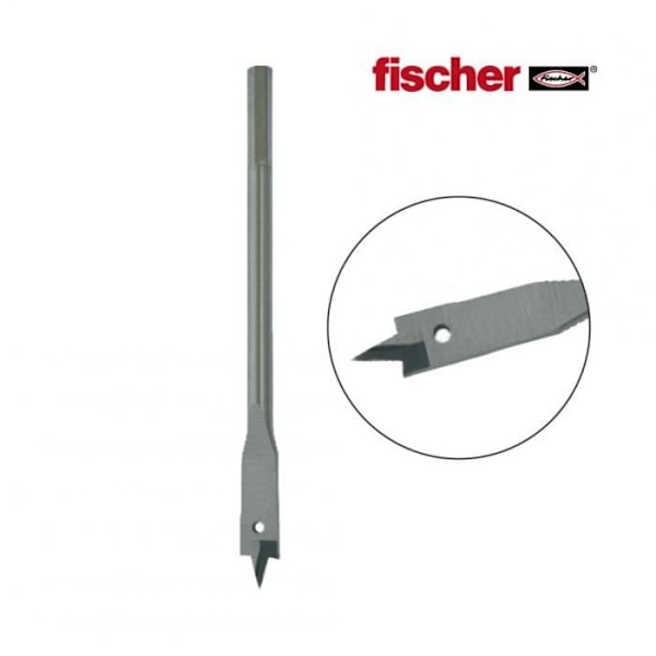 Flad træbit - fischer - 24 mm - 1k - Skarp centreringsspids - Høj modstand