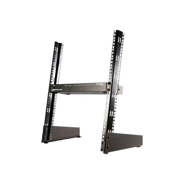Open Frame Desktop Rack 12 U 19" - STARTECH - RK12OD - Stål - Sort - 50 kg Max vægt