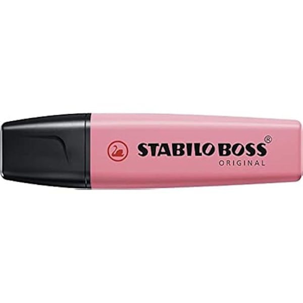 STABILO BOSS ORIGINAL Pastel Highlighter - Sæt x 10 highlightere - rosenblad Lyserød