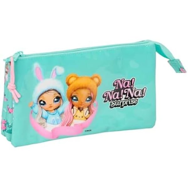 Trousse Triple - SAFTA - NANANA Bunny - Bekväm - Mångsidig - För Skolelever