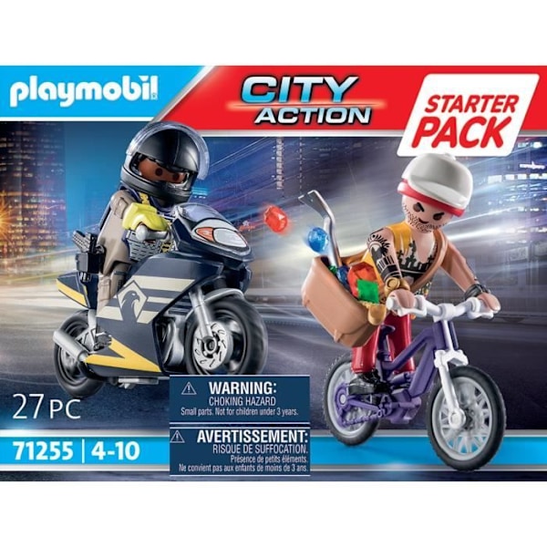 PLAYMOBIL 71255 Aloituspaketti Agentti ja varas, City Action, poliisit, 4-vuotiaat ja sitä vanhemmat Flerfärgad