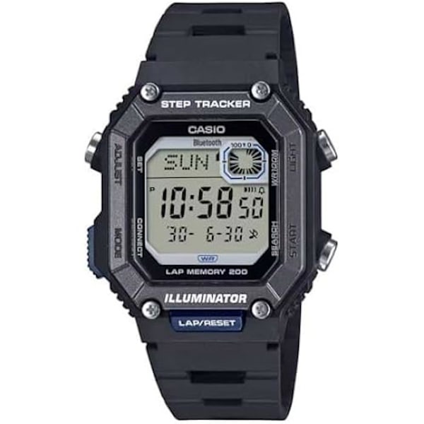 Digital Klocka - CASIO - WS-B1000-1AVEF - Bluetooth - Vattentålighet 10 bar - Stegräknare Svart
