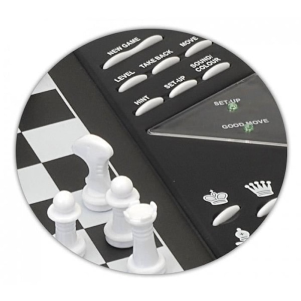 LEXIBOOK Chessman Elite sähköinen shakkipeli - 2 pelaajaa - 7 vuotta ja enemmän Svart
