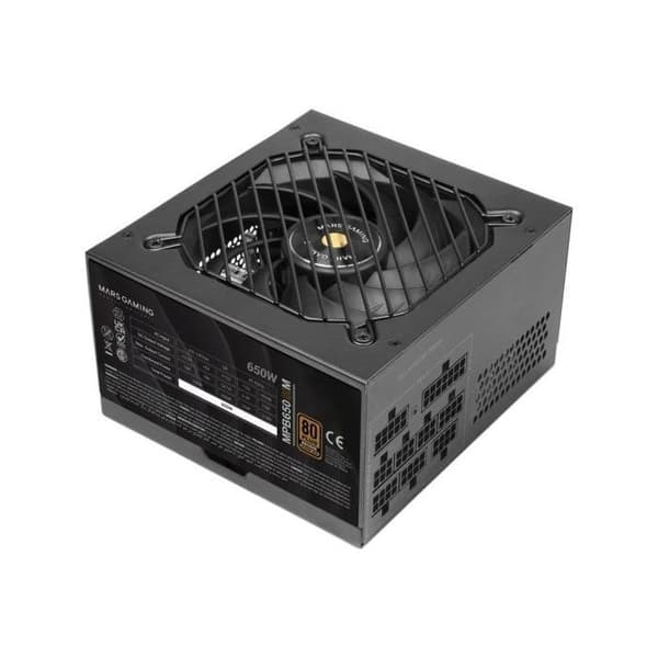 Mars Gaming Mpb650sim Modulær ATX Strømforsyning 650w 7 Års Garanti 80plus Bronze Sort