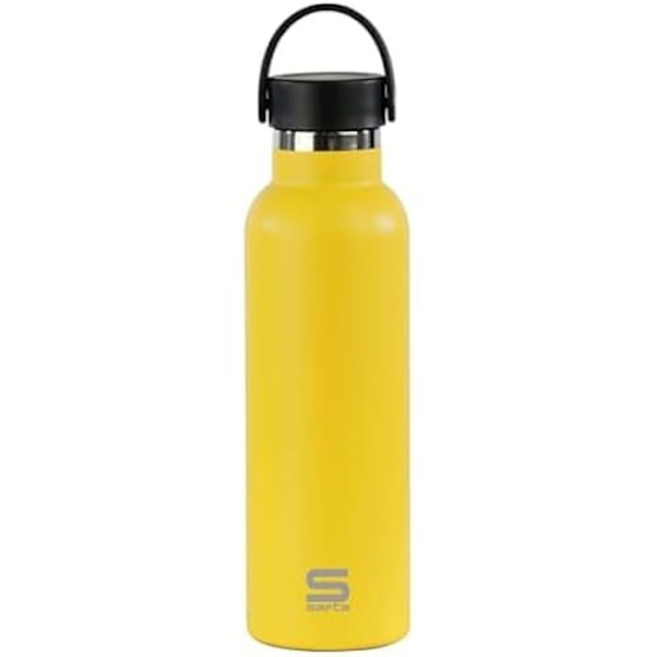 Isoleret flaske - Safta - 600 ml - Rustfrit stål - Dobbelt isolering - 12 timer varmt, 24 timer koldt Citronträd