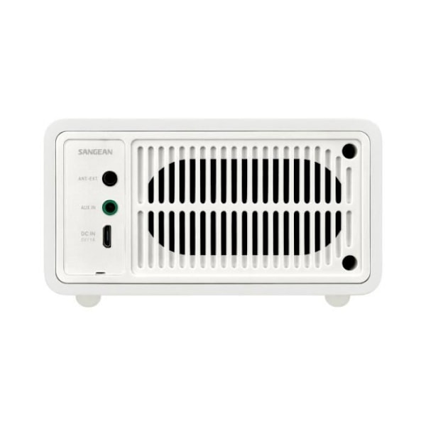 Radio Portable - SANGEAN - ÆGTE MINI (WR-7) - Bluetooth - FM - Hvidt Træhus hvid