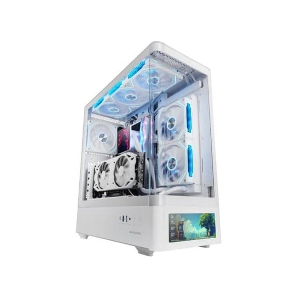Caja Mars Gaming MC-LCDPRO ATX Hvid IPS LCD 7 2" Tempereret Glas