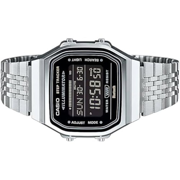 Klocka - CASIO - ABL-100WE-1BEF - Rostfritt stål - Kvarts - Digital Silver, Svart