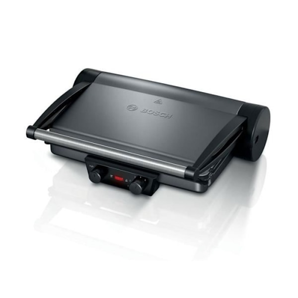 Kontaktigrilli - BOSCH - TCG4215 - 2000 W - Musta - Nopea lämmitys Svart silver