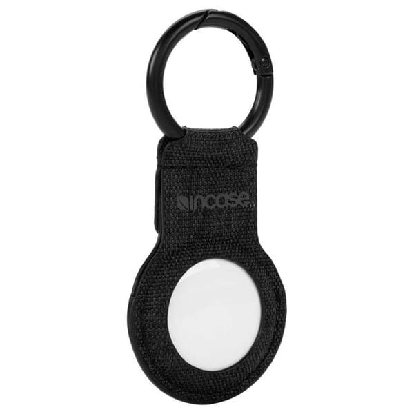 AirTag-etui - INCACE - Woolenex - Stødabsorberende - Karabinhage - Sort Sort