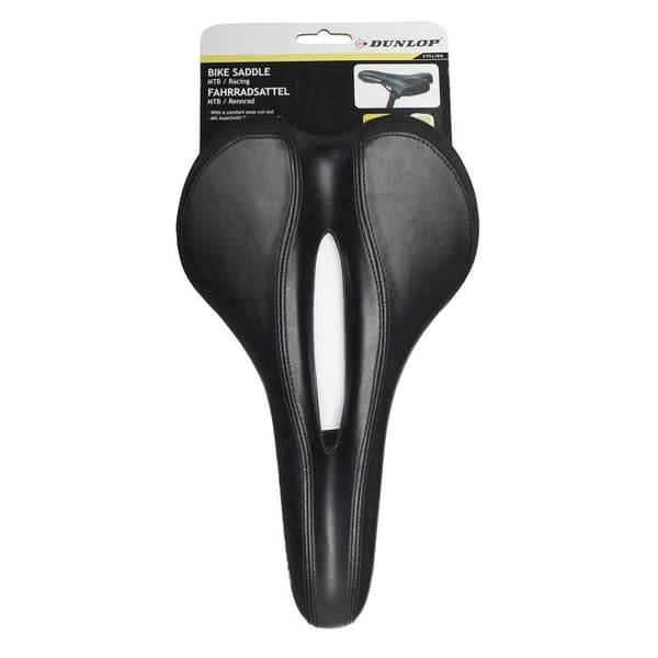 Cykelsæde - Dunlop - 41968 - Sort - Génoise - MTB Sort