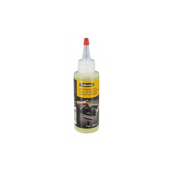 Shredder olie - FELLOWES - 120 ml - Forlænger levetiden - Optimal ydeevne - Micro-cut kompatibel