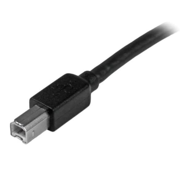 STARTECH.COM Aktiivinen USB A-B -kaapeli - USB A-B -tulostinkaapeli - M/M - 1x USB A -uros, 1x USB B -uros - 15 m - musta